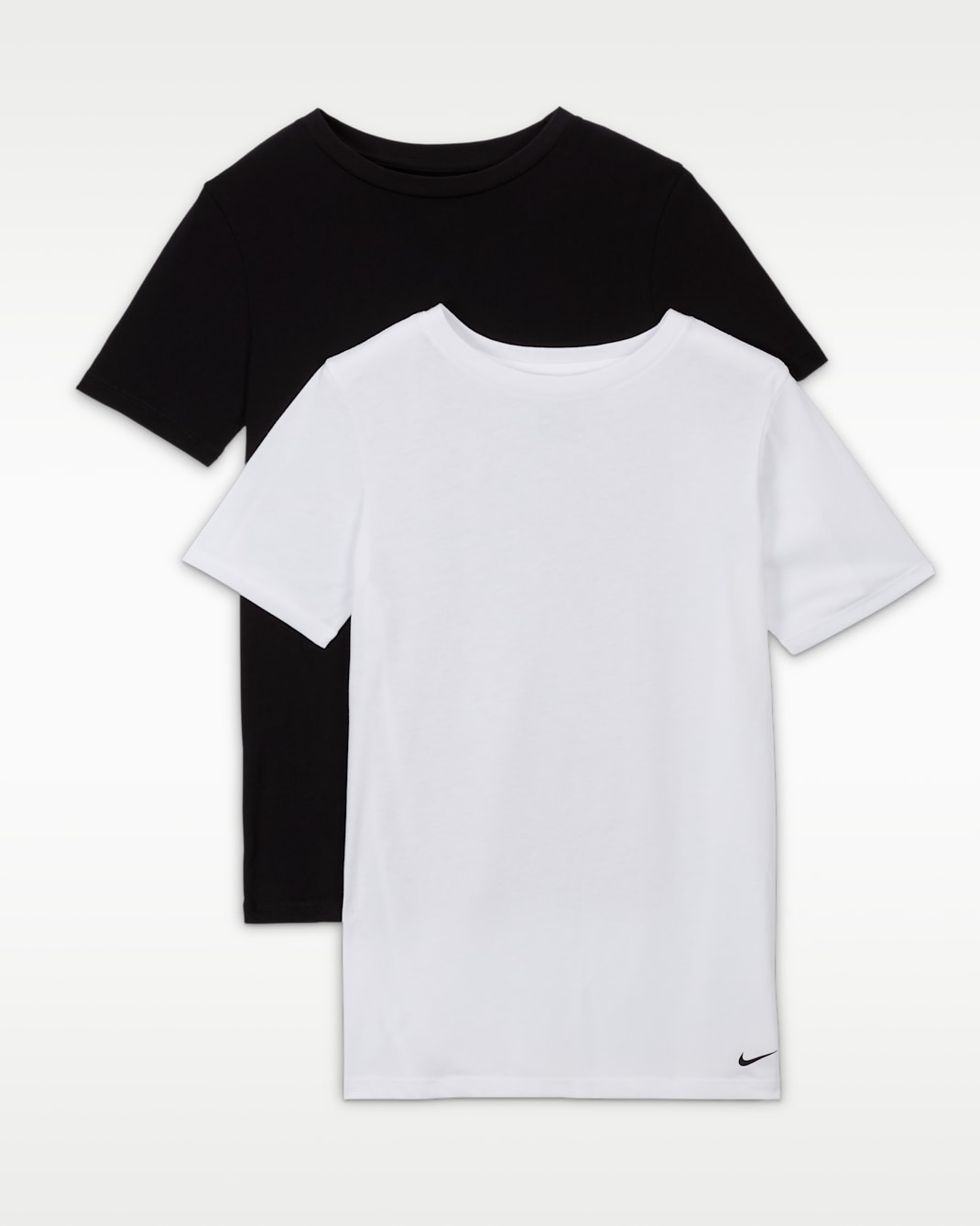 Nike Older Kids' Crew Under Top (2-Pack) - Black/White