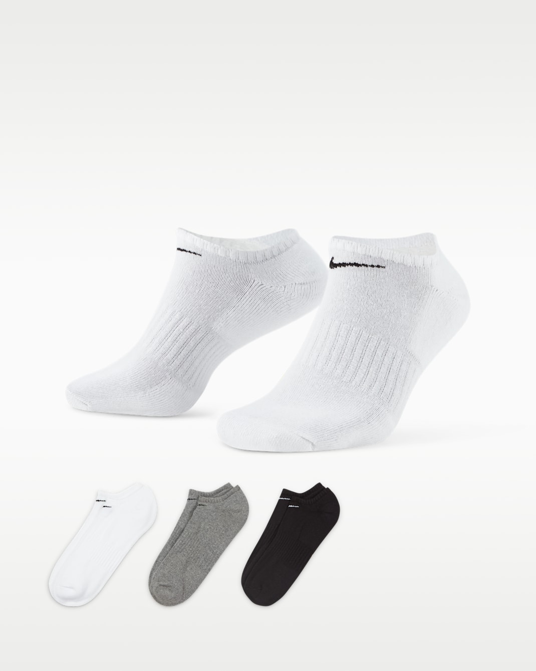Nike Everyday Cushioned Training No-Show Socks (3 Pairs) - Multi-Colour