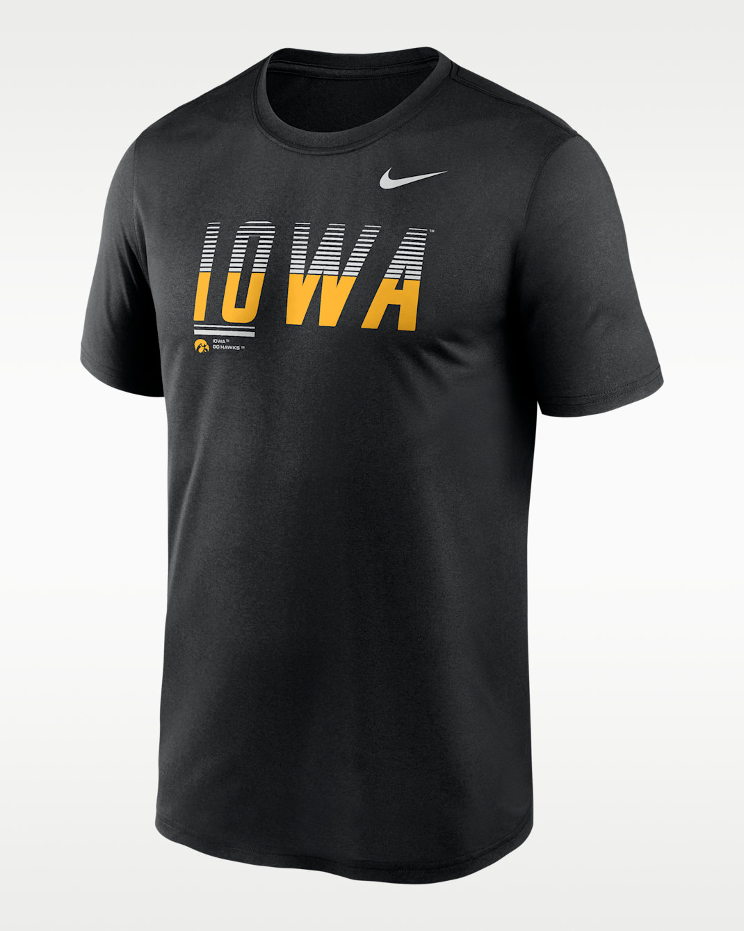 Iowa Sideline Legend Men's Nike Dri-FIT College T-Shirt - Black