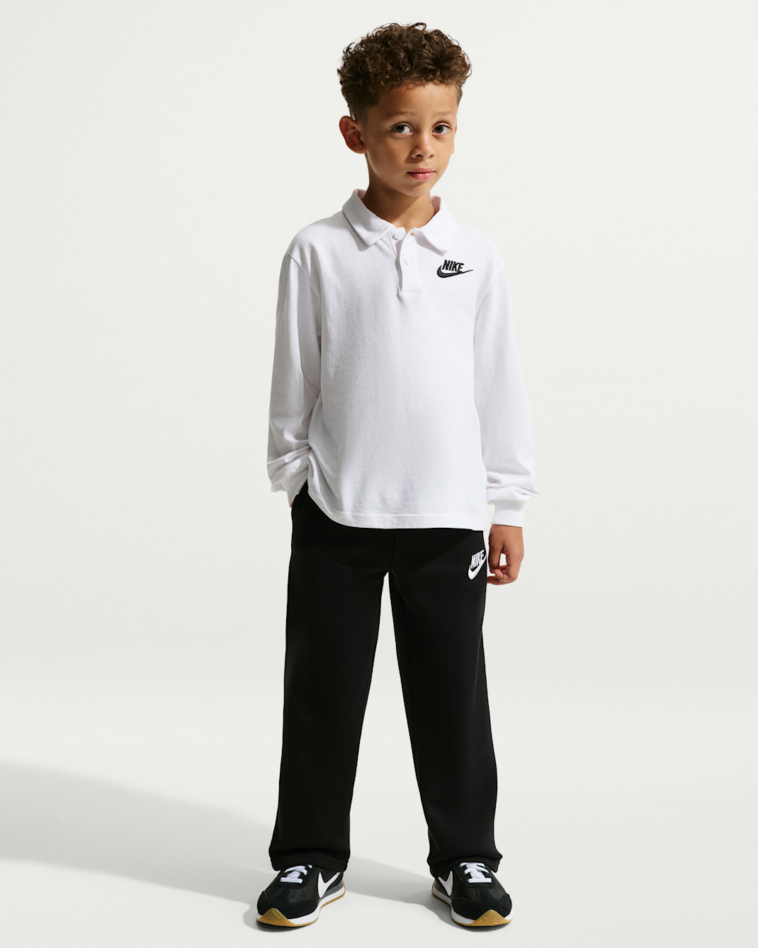 Nike Sportswear Little Kids'' Loose Open Hem Pants - Black