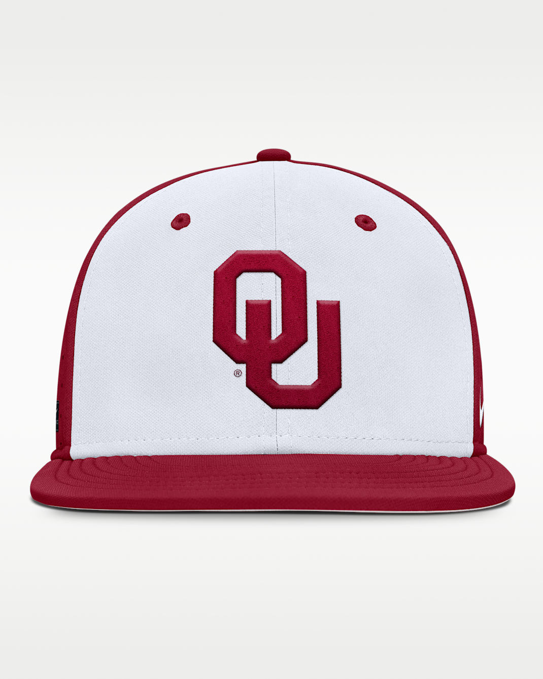 Gorra ajustada universitaria Nike Dri-FIT para hombre Oklahoma Sooners Dugout True - Blanco