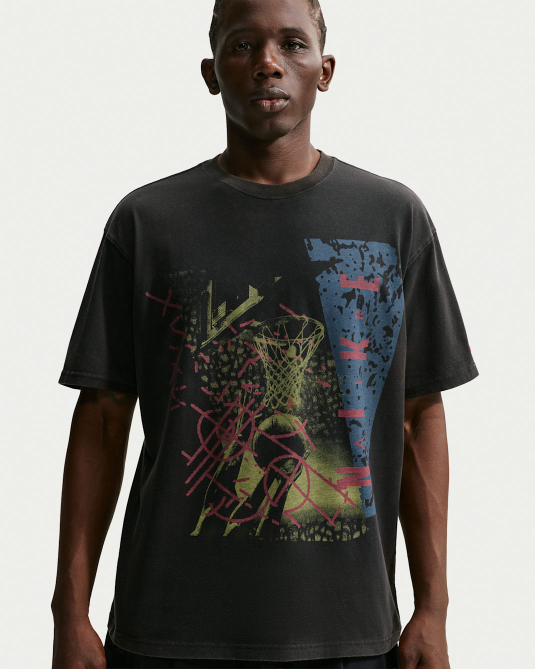 Nike Basketball-T-shirt til mænd - sort