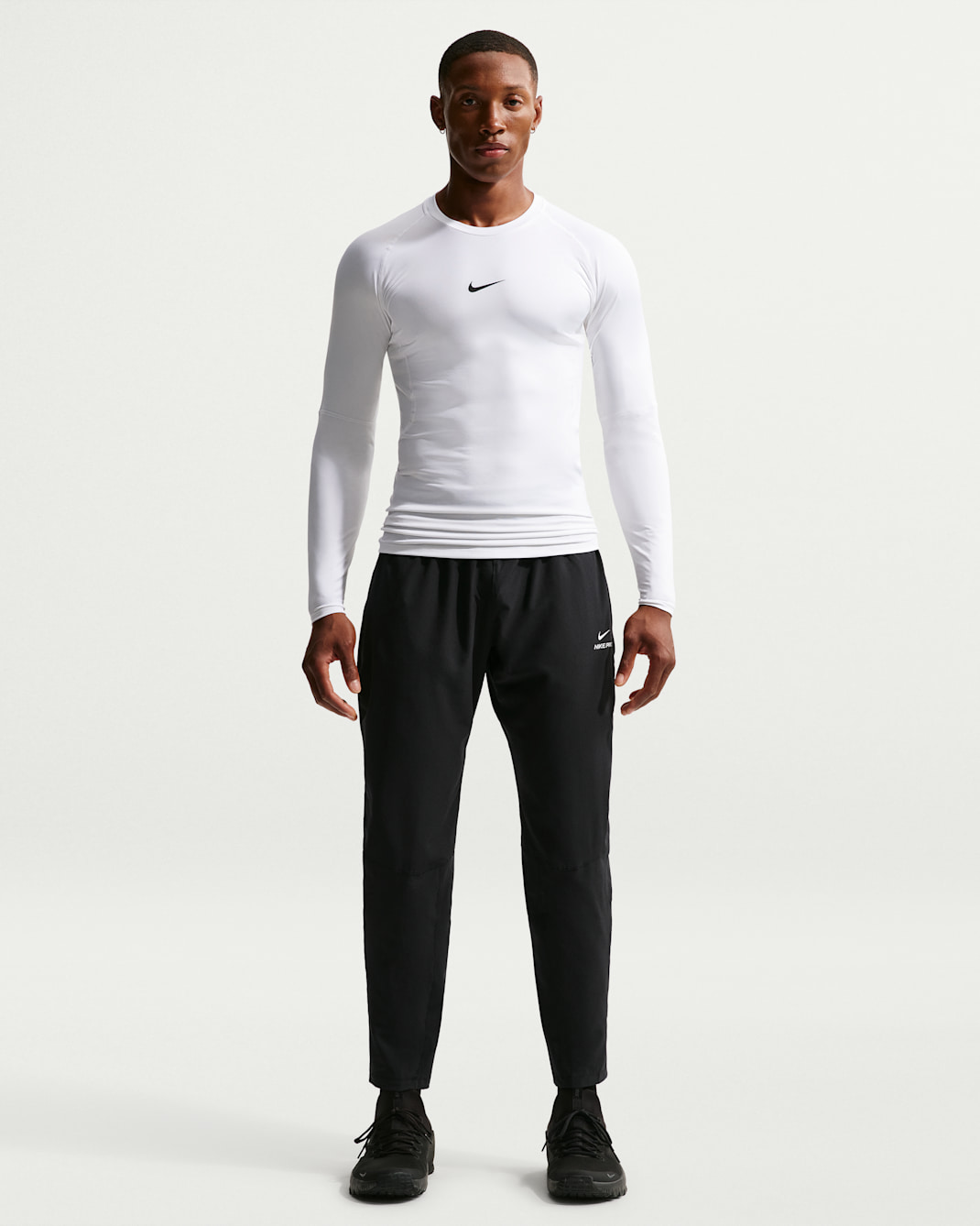Nike Pro Training Men's Dri-FIT Trousers - Black/White