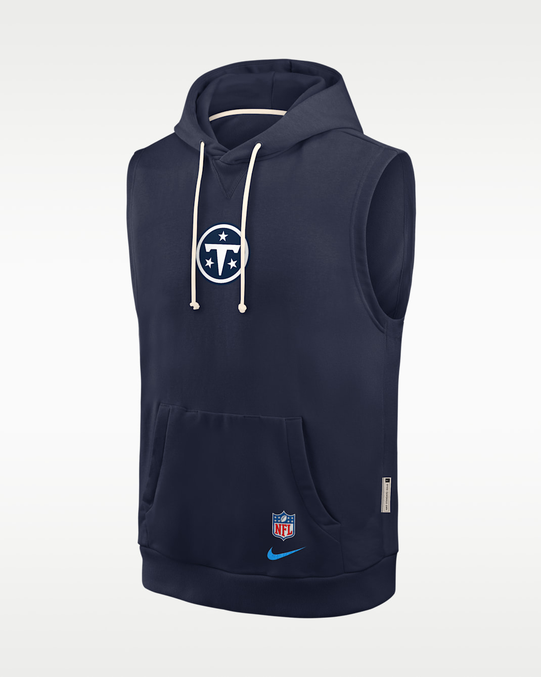 Tennessee Titans Rivalries Collection Sideline Men's Nike Dri-FIT NFL Sleeveless Pullover Hoodie - Navy