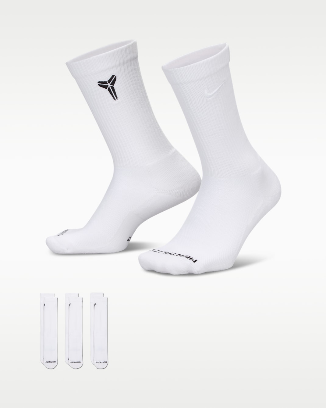 Nike エブリデイ エレベーテッド "Kobe" クルーソックス (3足) - マルチカラー