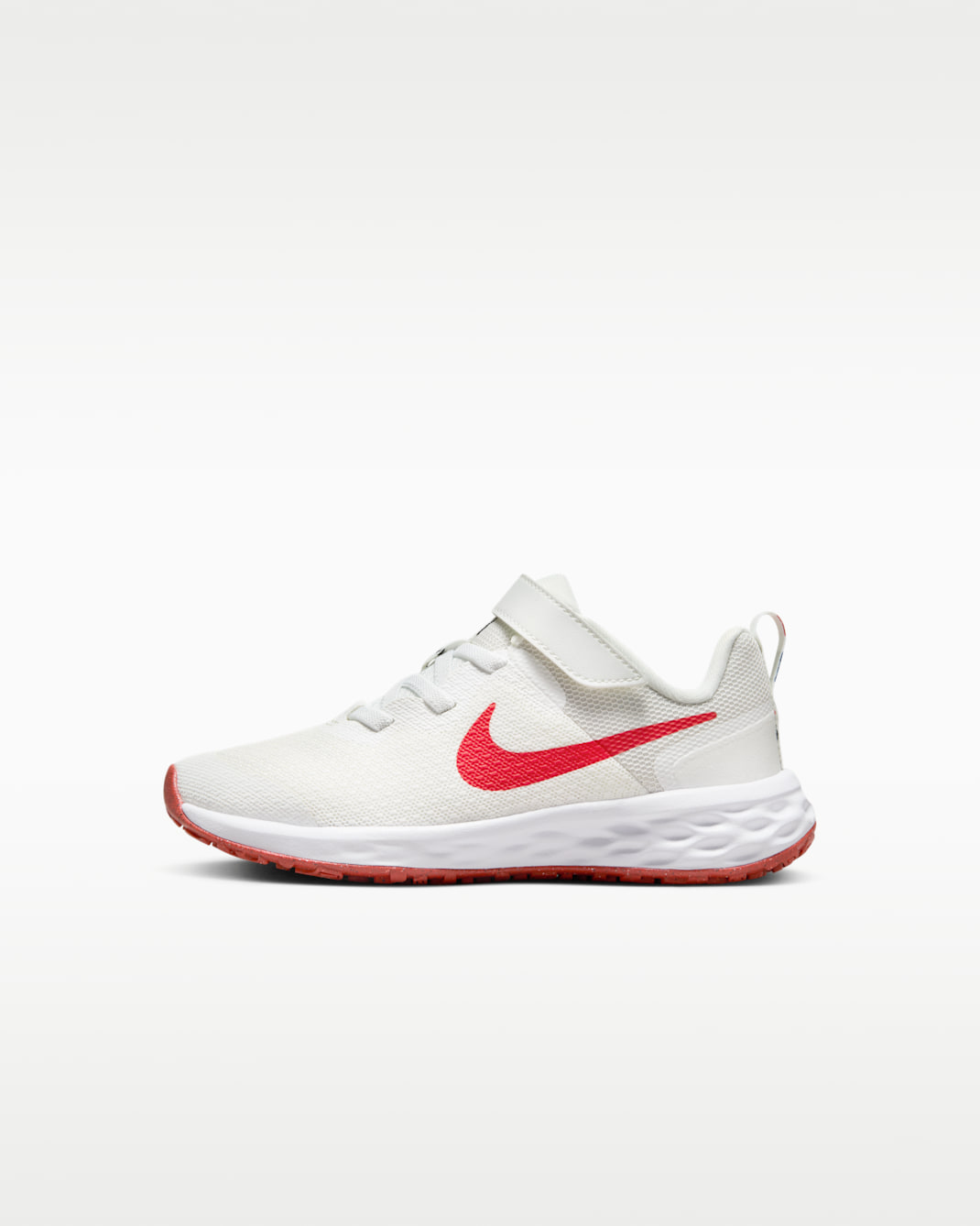 Nike Revolution 6 小童鞋款 - Summit White/Obsidian/白色/Track Red