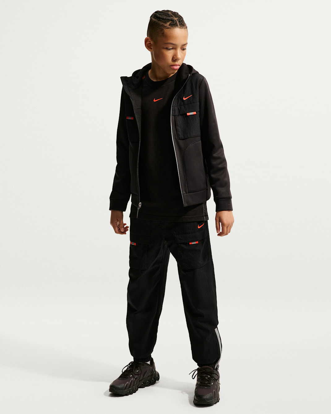 Nike Sportswear City Utility Webhose (ältere Kinder) - Schwarz/Turf Orange