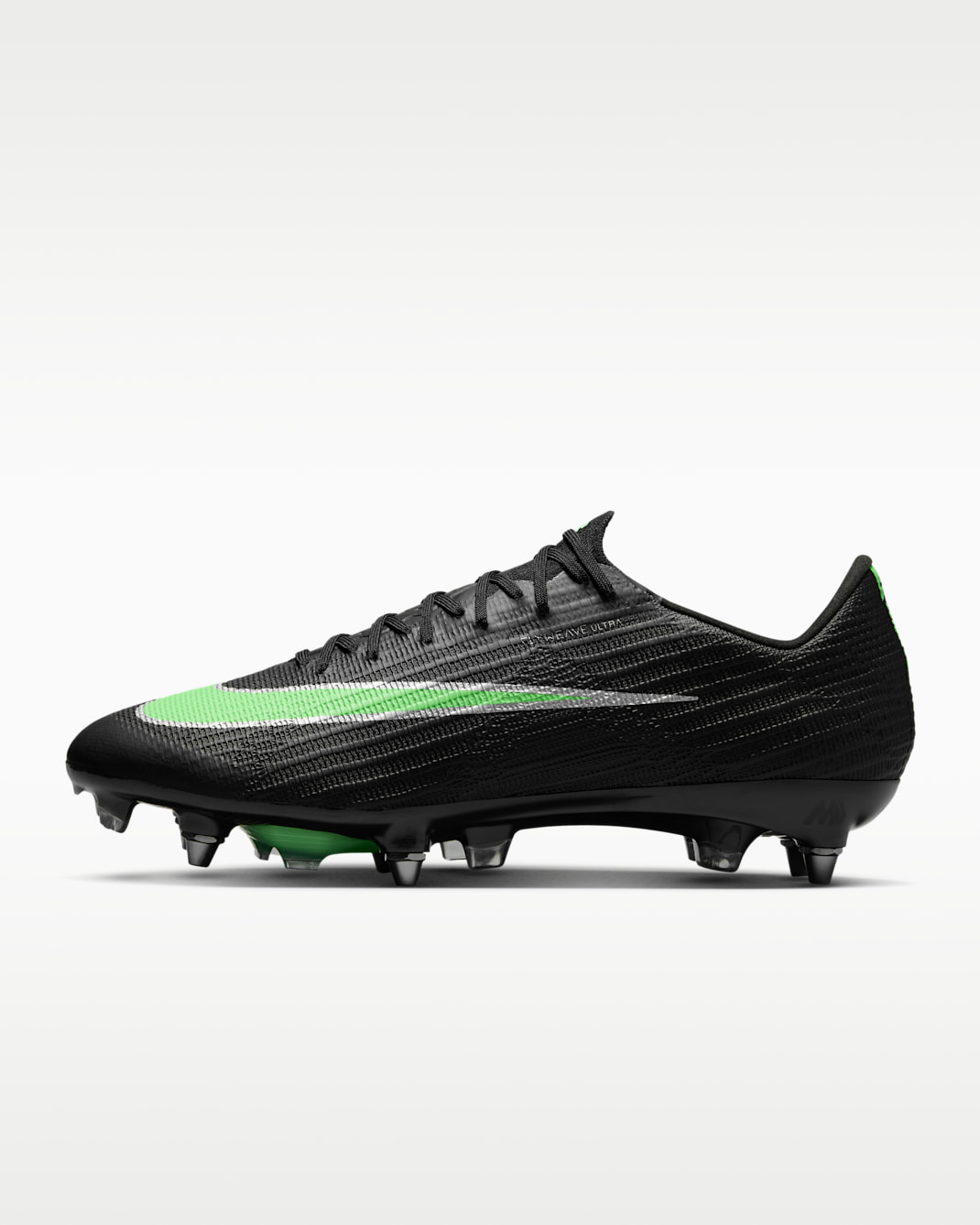 Nike Mercurial Superfly 11 Elite Soft-Ground Low-Top Football Boots - Black/Black/Illusion Green