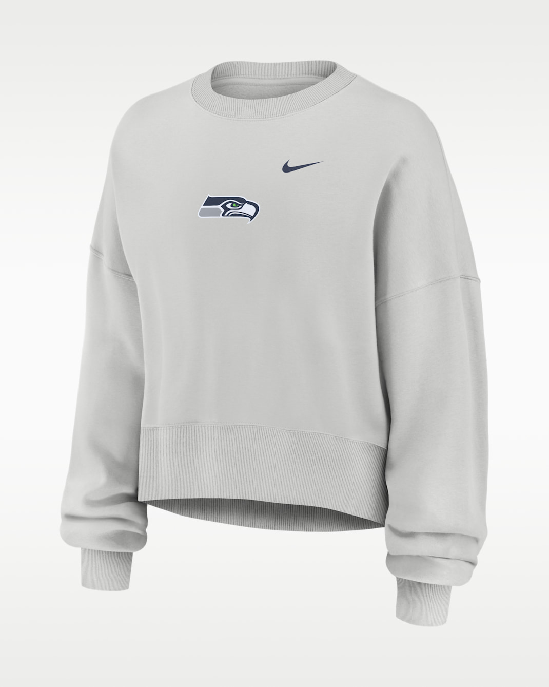 Seattle Seahawks Primetime Phoenix Women's Nike NFL Oversized Pullover Crew - Grey