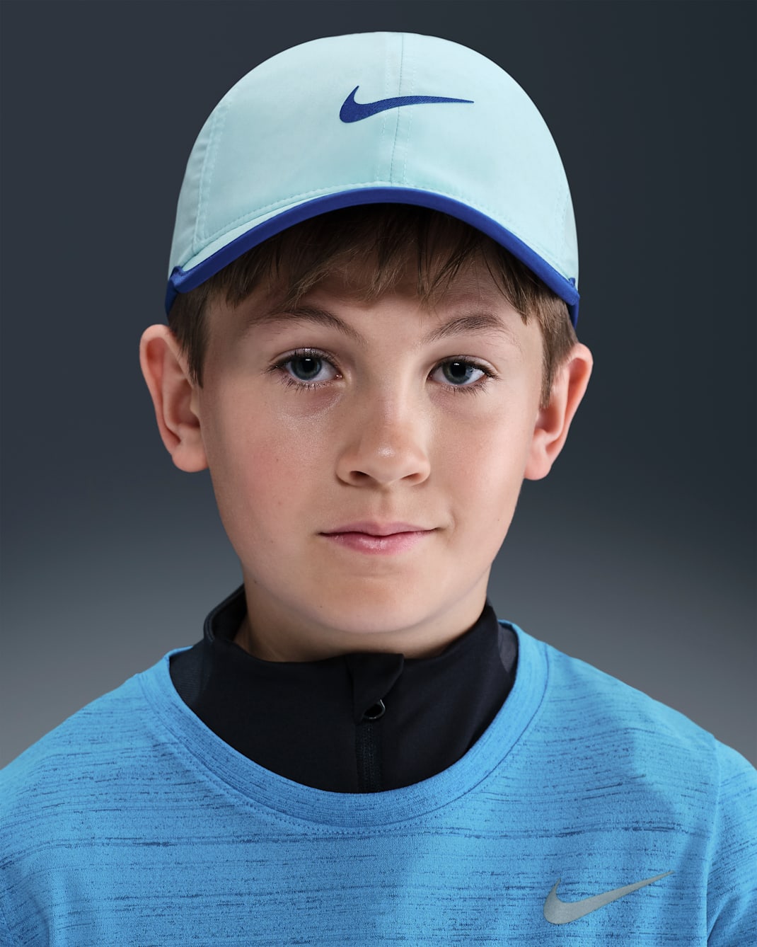 Nike Dri-FIT Club Kids' Unstructured Featherlight Cap - Glacier Blue/Deep Night/Deep Night