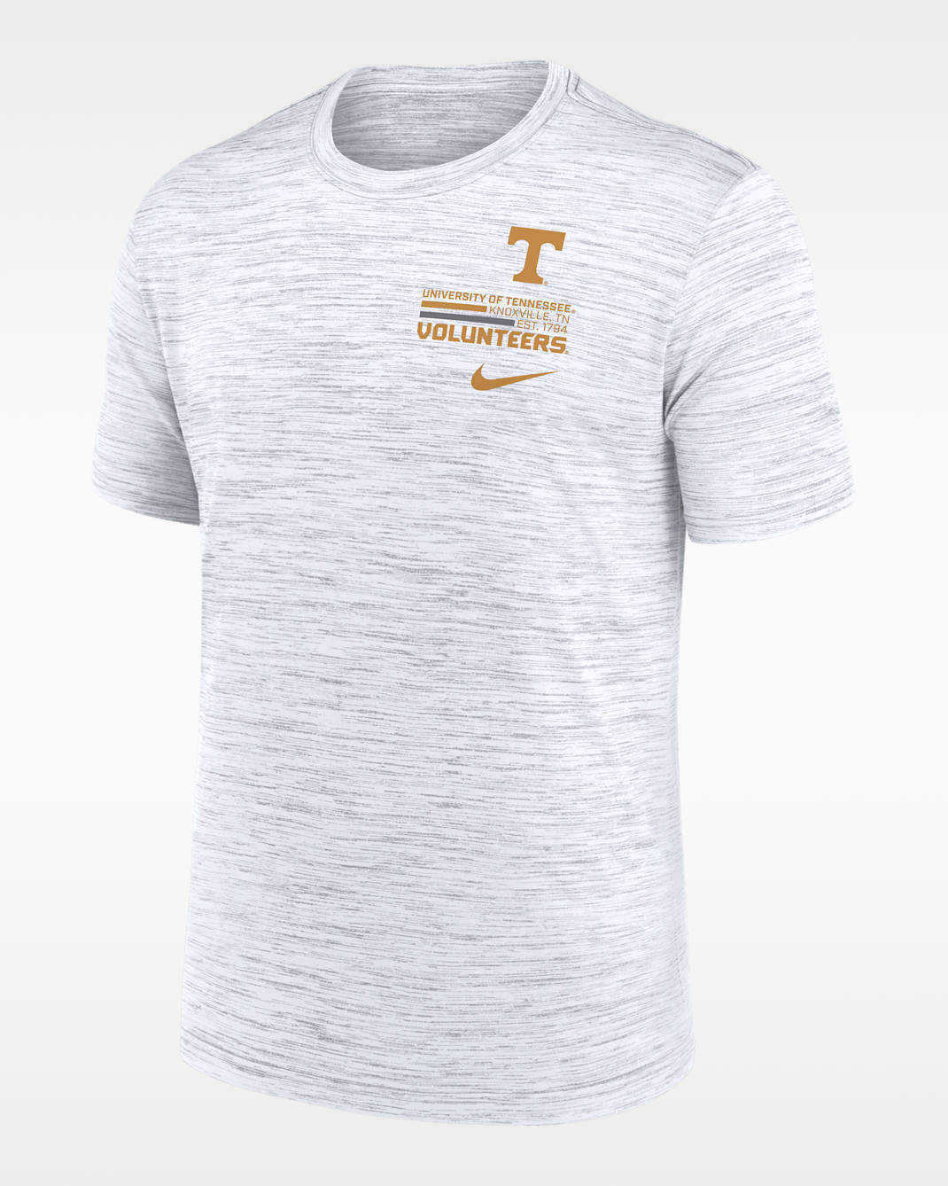 Playera universitaria Nike Dri-FIT para hombre Tennessee Campus Chest Stack Velocity - Blanco