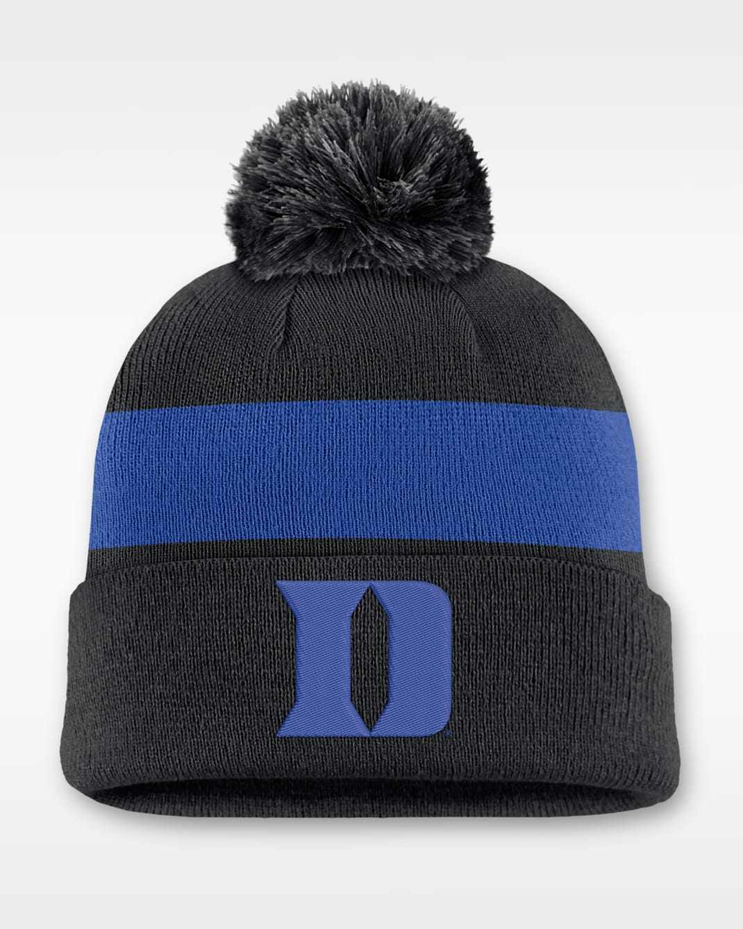 Gorro con dobladillo universitario Nike para hombre Duke Peak - Negro