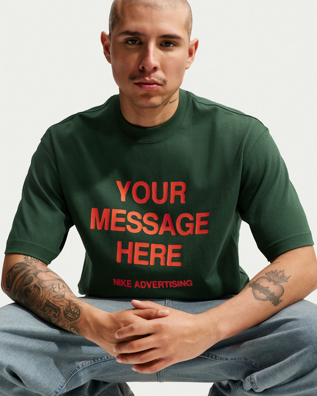 Nike 'Your Message Here' T-Shirt - Fir