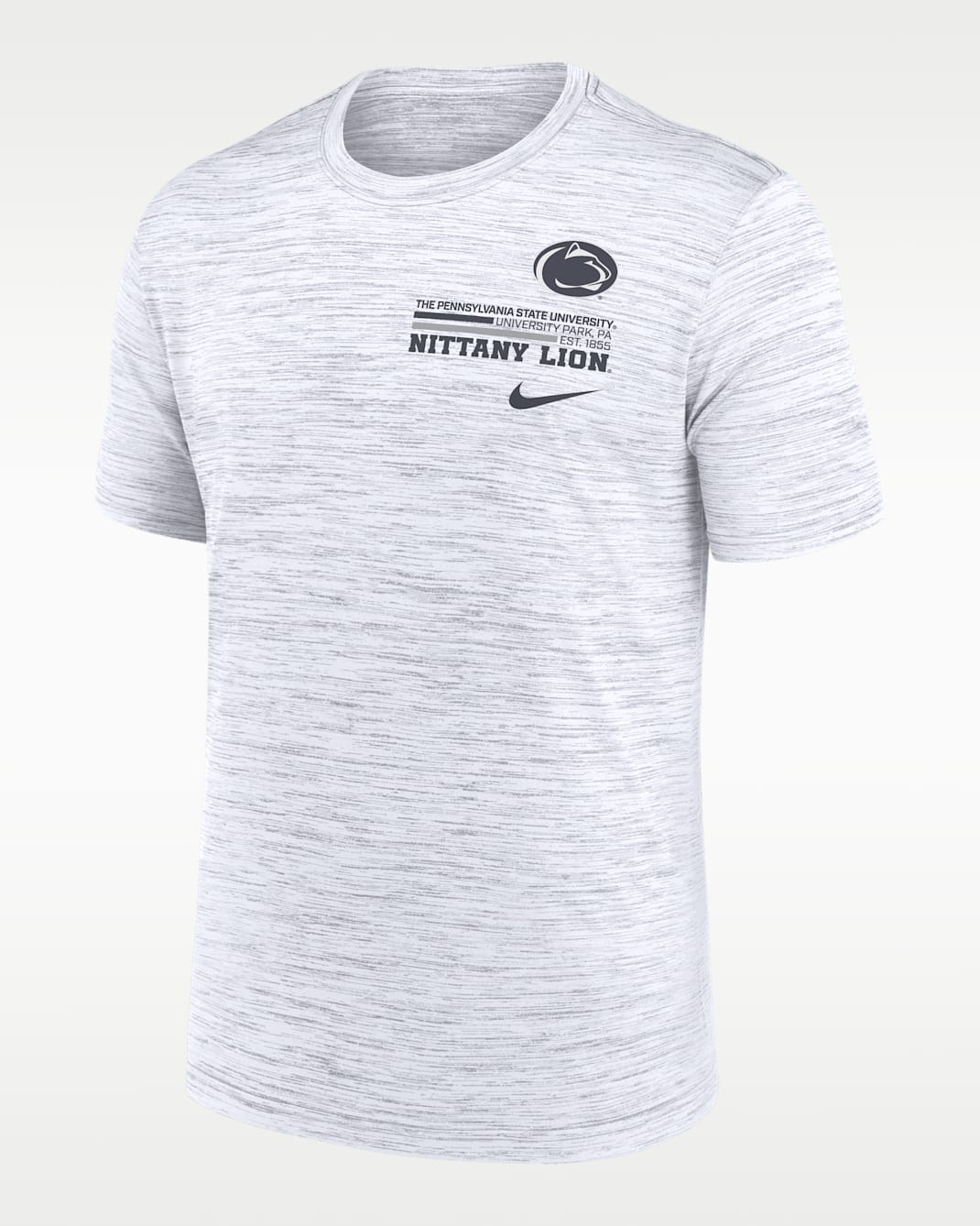 Penn State Campus Chest Stack Velocity Men's Nike Dri-FIT College T-Shirt - White