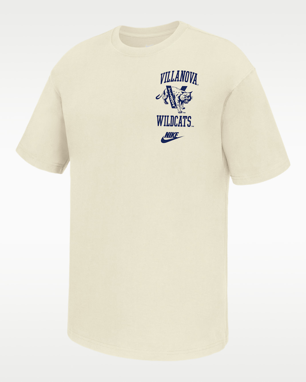 Villanova Wildcats Men's Nike Football T-Shirt - Sail