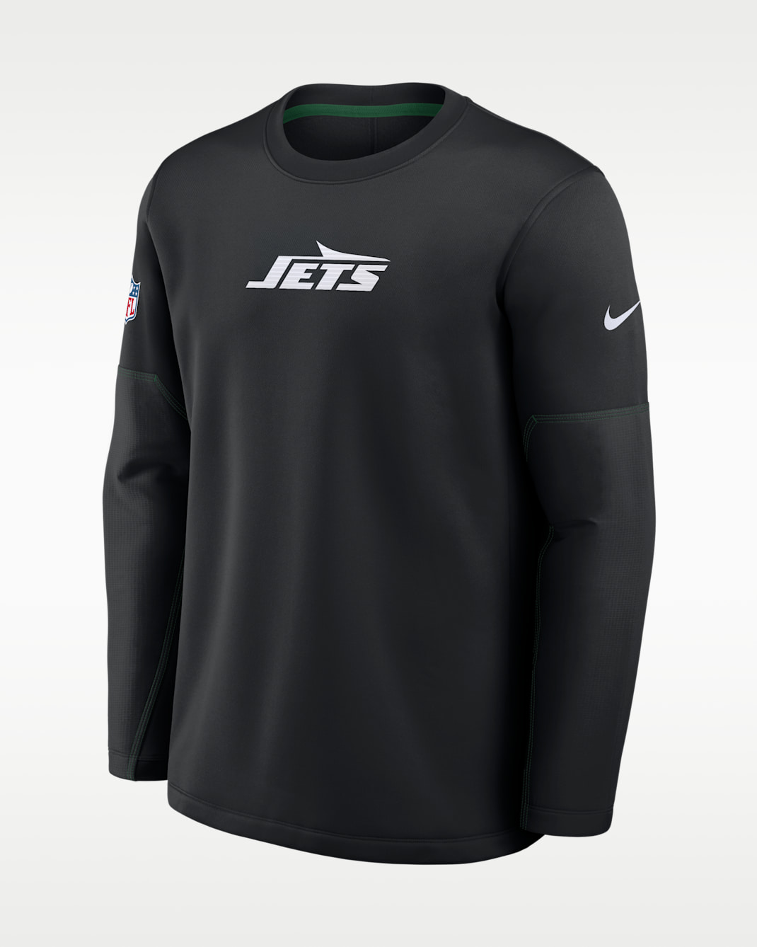 New York Jets Sideline Coaches Men's Nike Therma-FIT NFL Long-Sleeve T-Shirt - Black