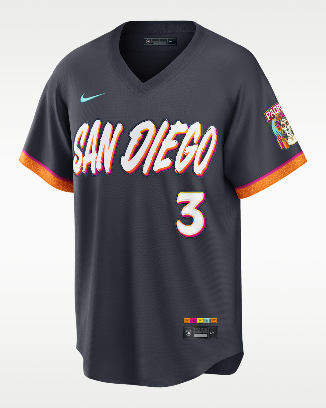 Jackson Merrill San Diego Padres City Connect Men's Nike MLB Stadium Jersey - Black