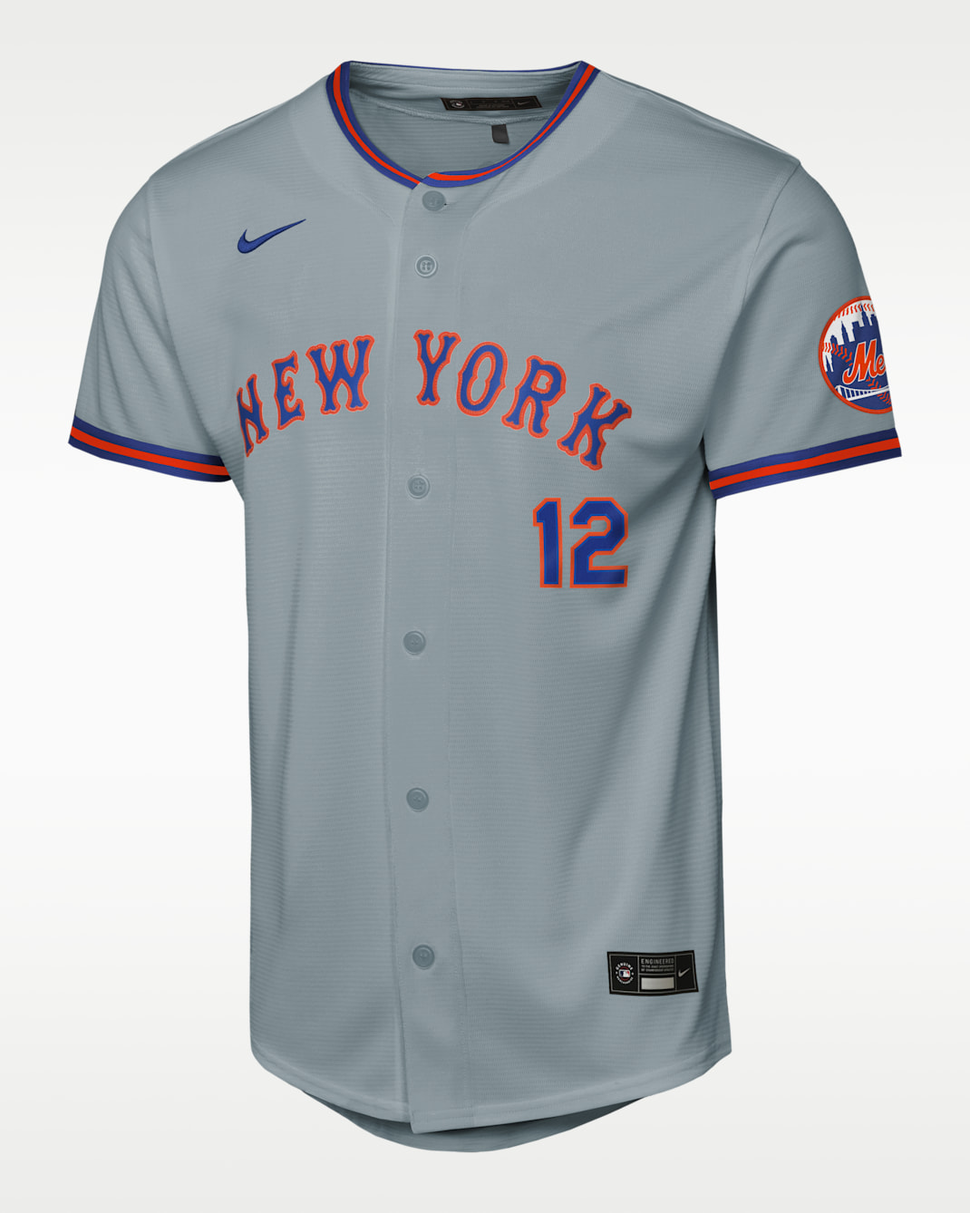 Francisco Lindor New York Mets Big Kid's Nike MLB Stadium Jersey - Grey