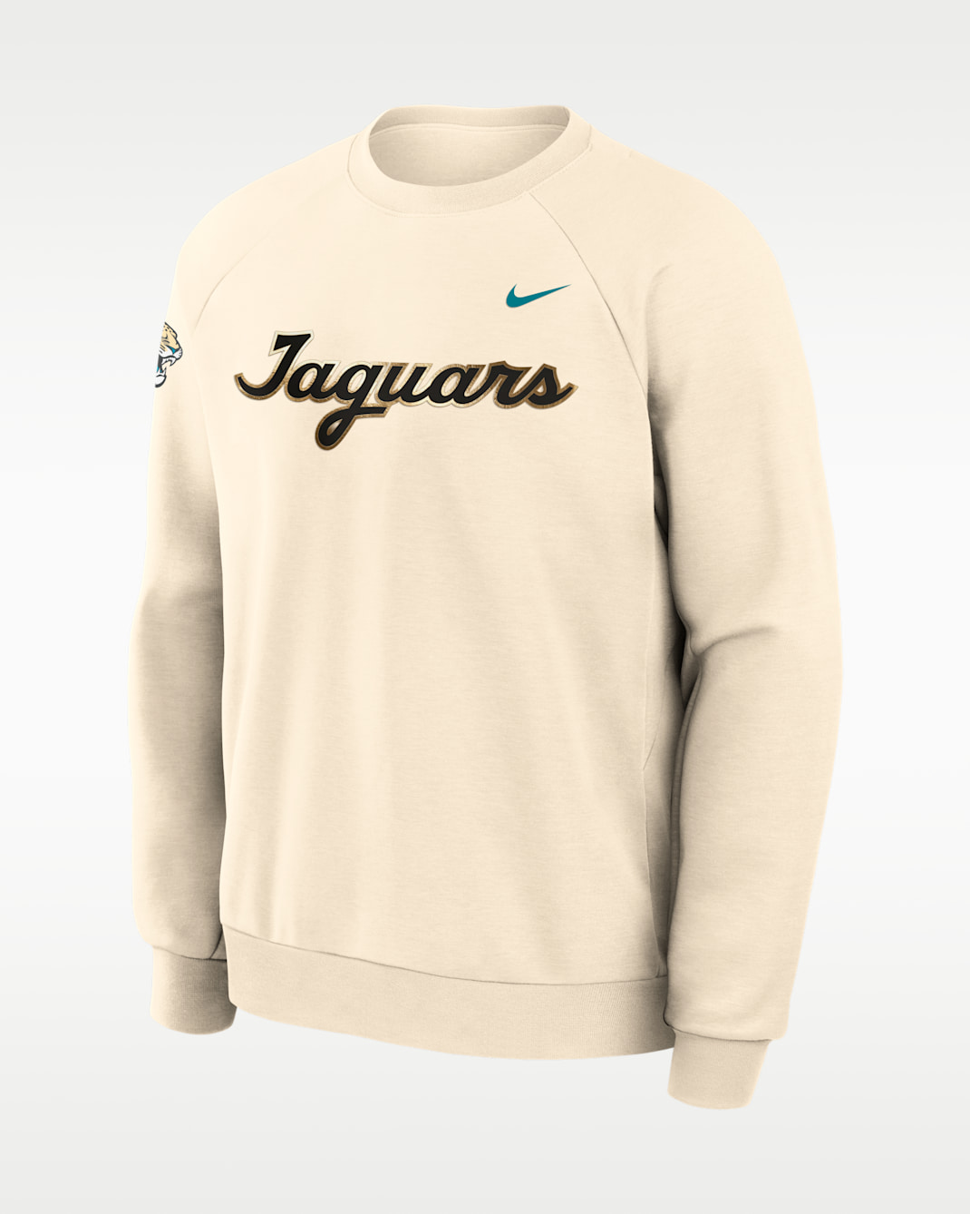 Jacksonville Jaguars Rivalries Collection Primary Men's Nike Dri-FIT NFL Pullover Crew - Natural