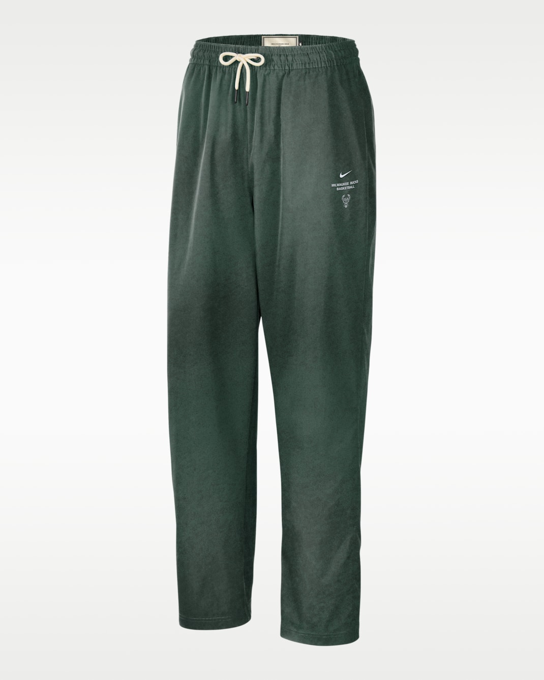 Milwaukee Bucks Standard Issue Men's Woven Basketball Pants - Fir/Black/Fir/White