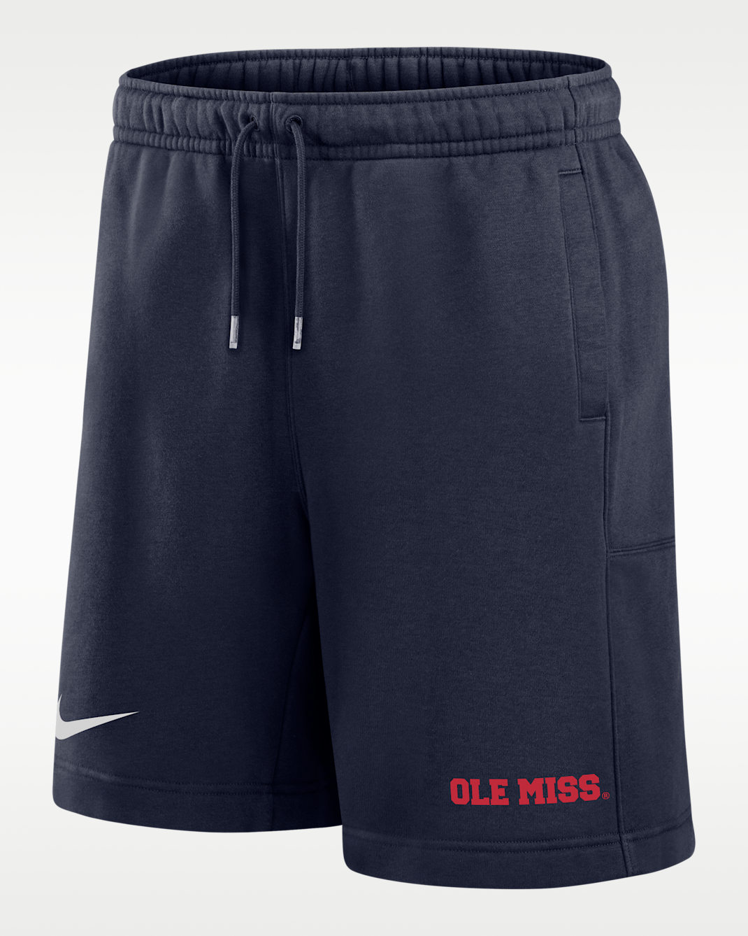 Shorts Nike de tejido Fleece para hombre Ole Miss Rebels Club - Azul marino universitario