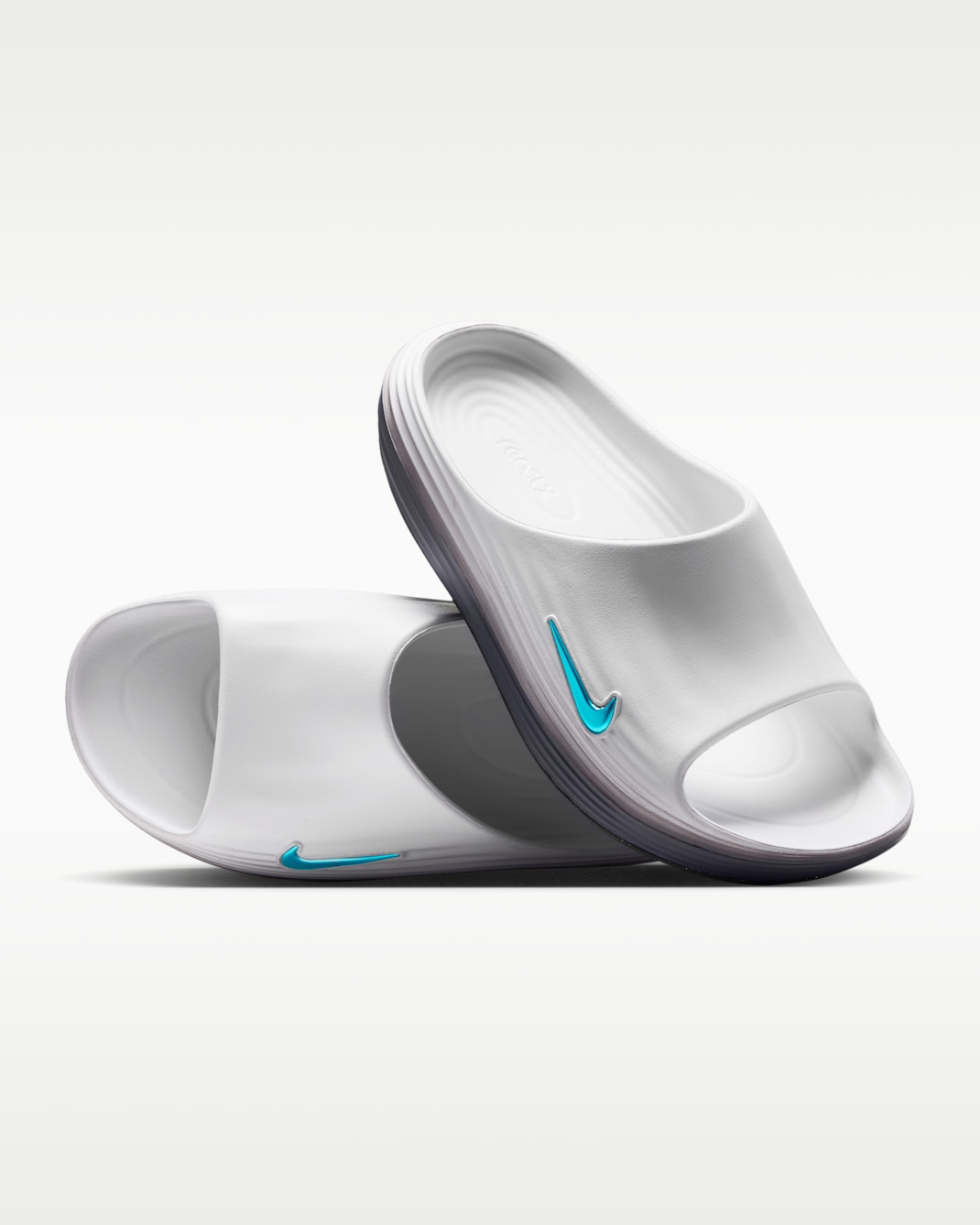 Nike ReactX Rejuven8 Men's Slides - White/Iron Grey/Energy