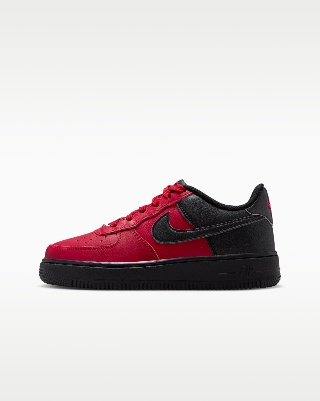 Nike Air Force 1 LV8 Big Kids' Shoes - Gym Red/Summit White/Black