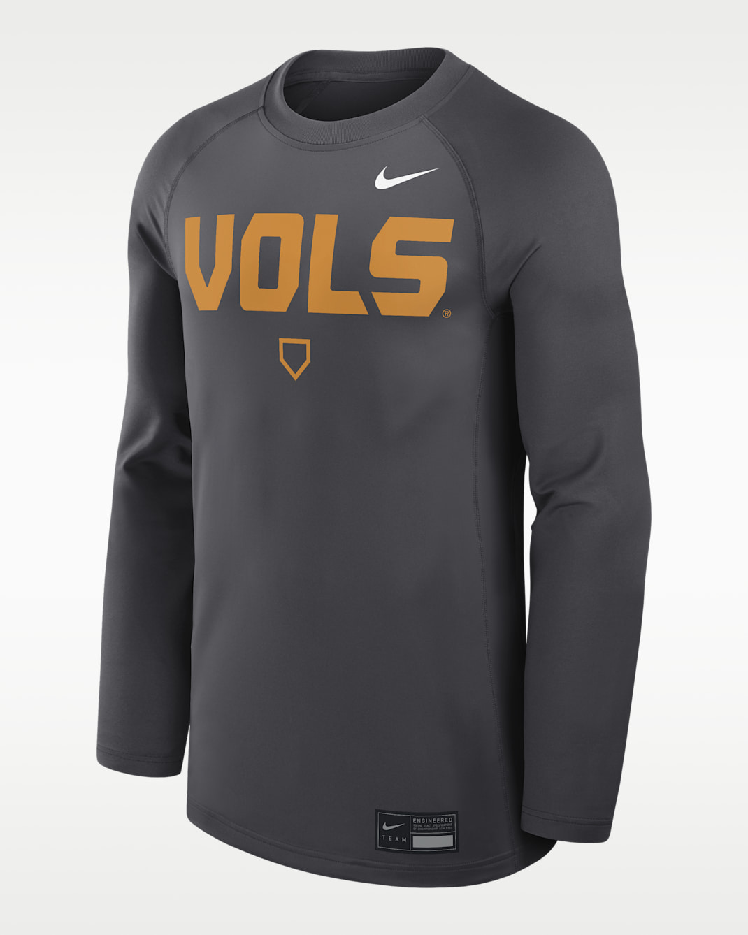Tennessee Dugout Game Time Men's Nike Dri-FIT College Long-Sleeve T-Shirt - Anthracite