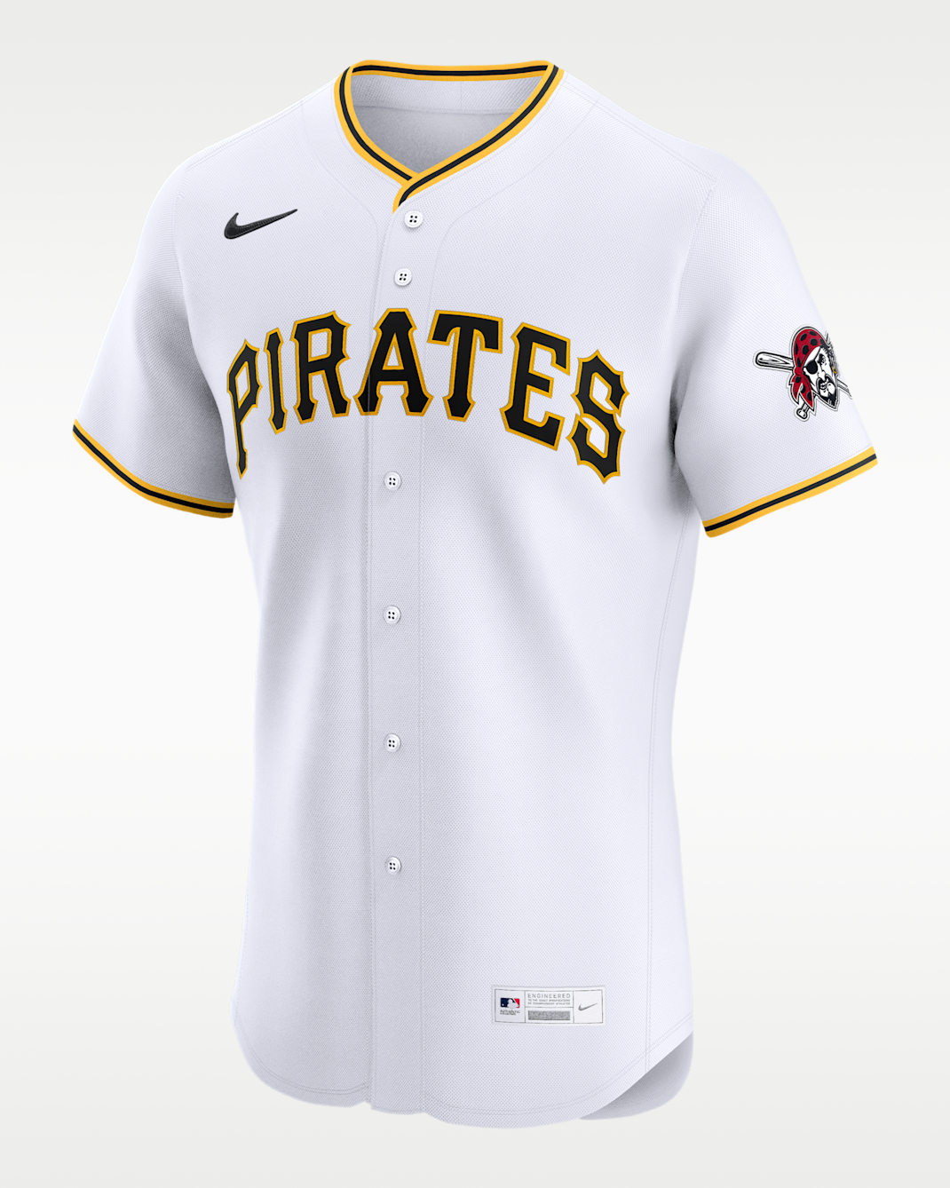 Pittsburgh Pirates Men's Nike Dri-FIT ADV MLB Elite Jersey - White