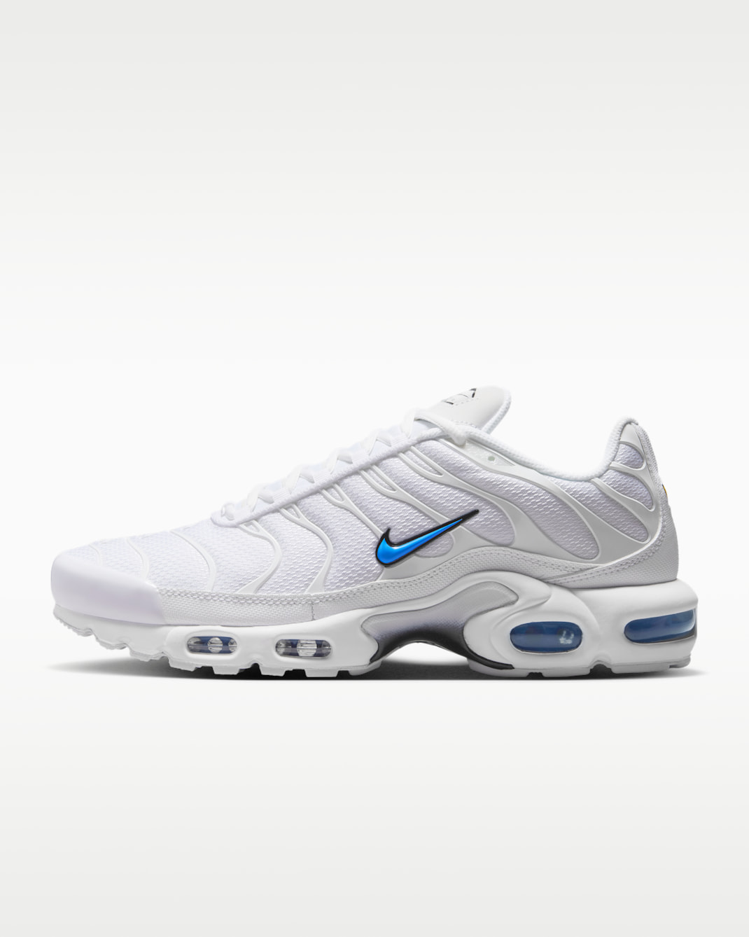 Nike Air Max Plus Men's Shoes - White/Black/Blue Crystal