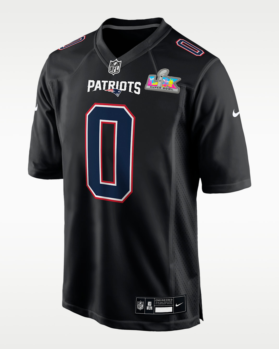 Christian Gonzalez New England Patriots Super Bowl LX Men's Nike NFL Game Fashion Jersey - Black