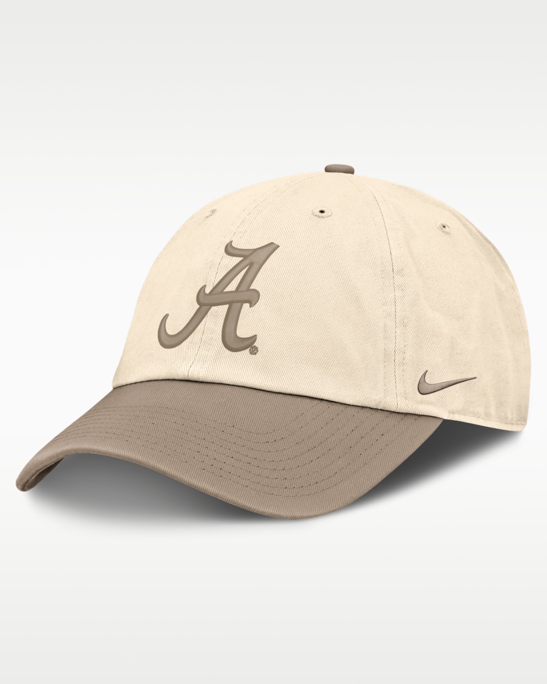 Alabama Natural Club Men's Nike College Adjustable Hat - Natural/Khaki