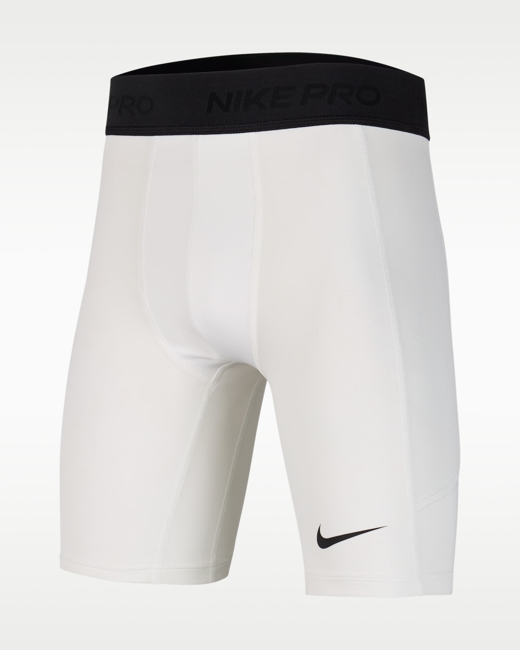 Nike Pro Big Kids' (Boys') Dri-FIT Shorts - White/White/Black