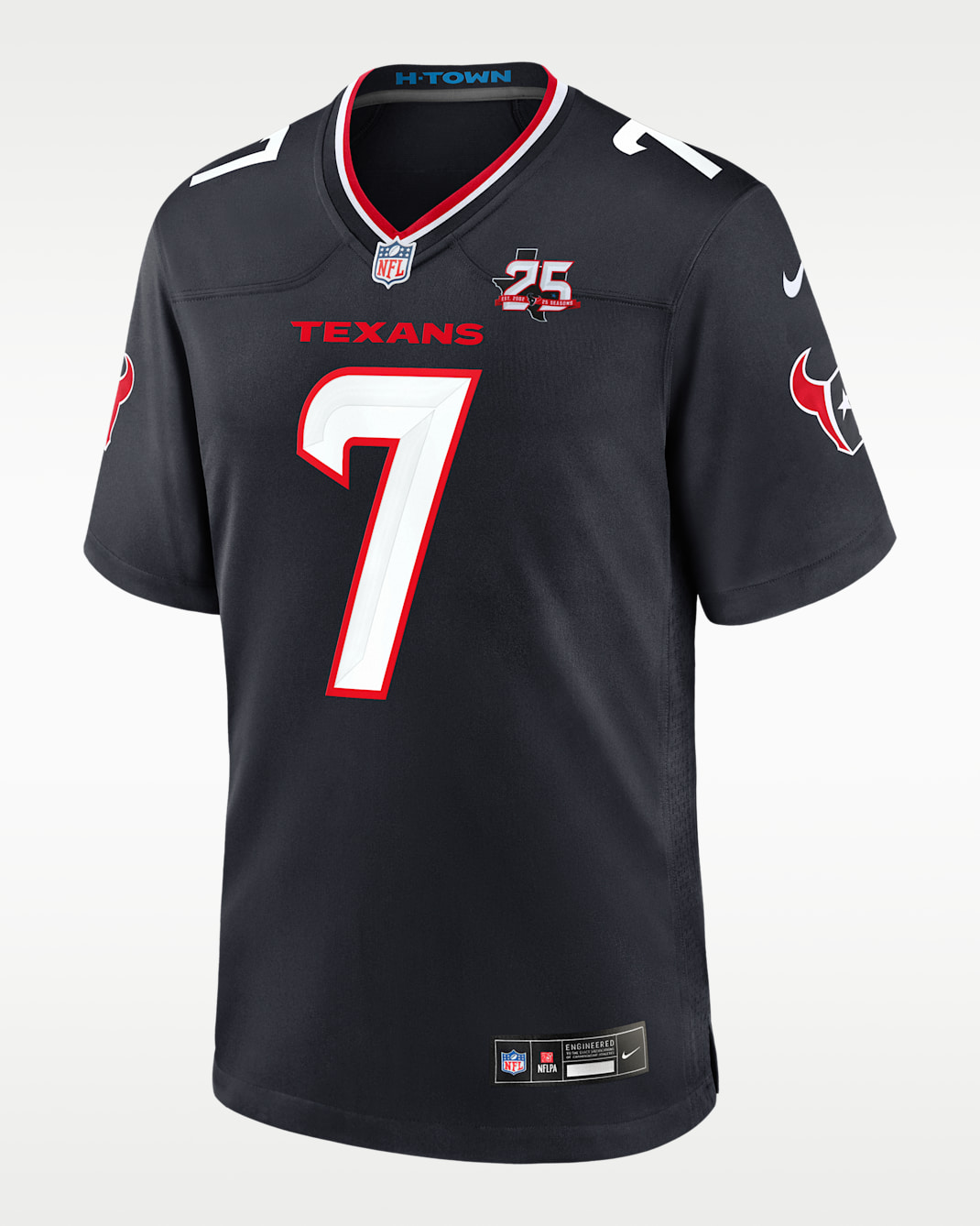C.J. Stroud Houston Texans 25th Season Men's Nike NFL Game Jersey - Navy