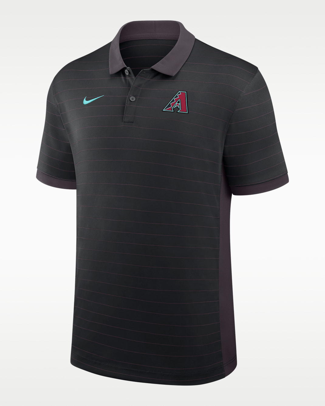 Arizona Diamondbacks Authentic Collection Striped Victory Men's Nike Dri-FIT MLB Polo - Black