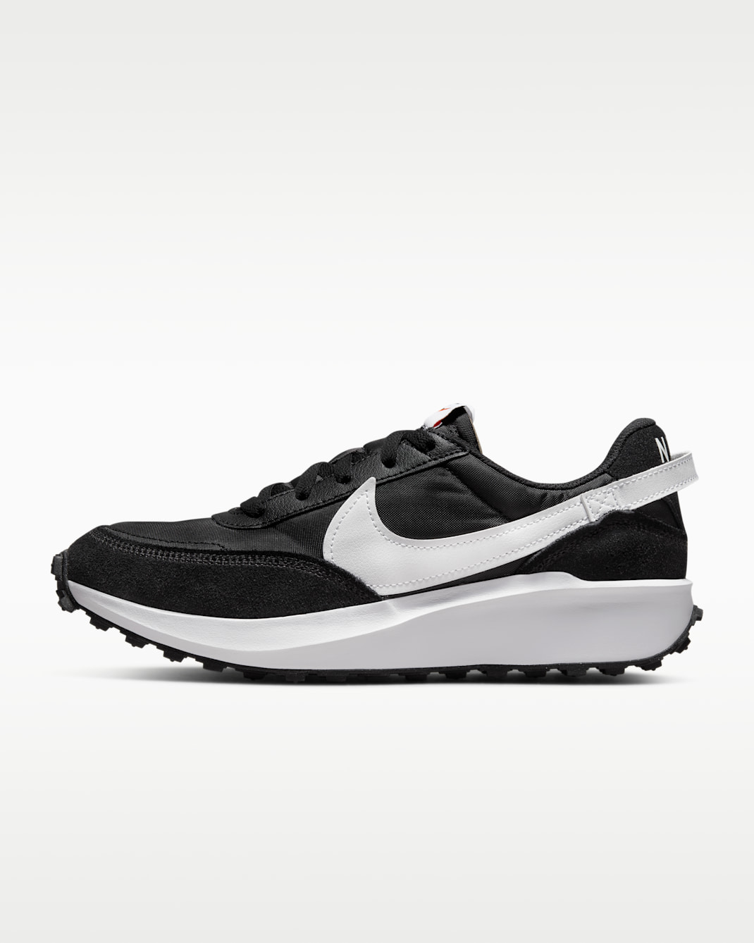 Nike Waffle Debut Women's Shoes - Black/Orange/Clear/White