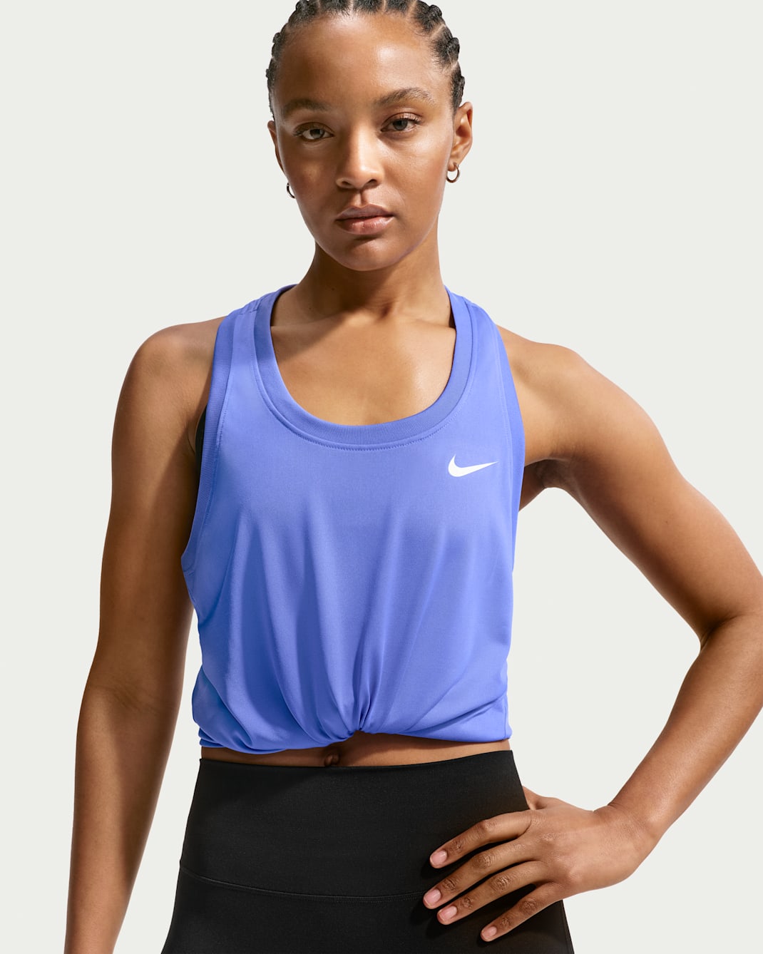Nike Dri-FIT Samarreta de tirants amb esquena creuada - Dona - Sapphire/Blanc