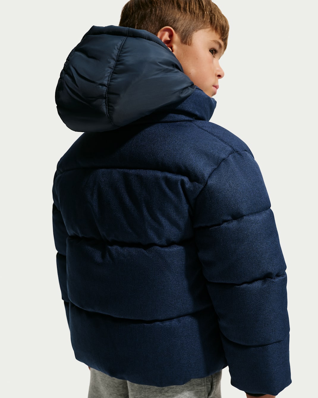 Nike Little Kids' Heathered Twill Puffer Jacket