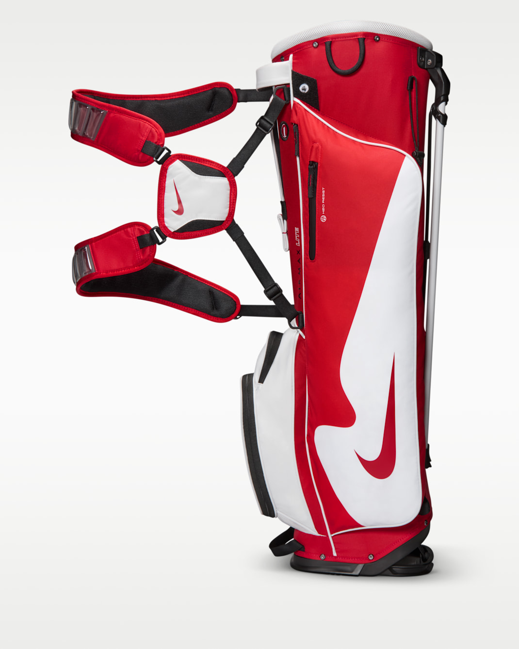 Bolsa de golf Nike Air Max Lite - Rojo universitario/Platino puro/Rojo universitario