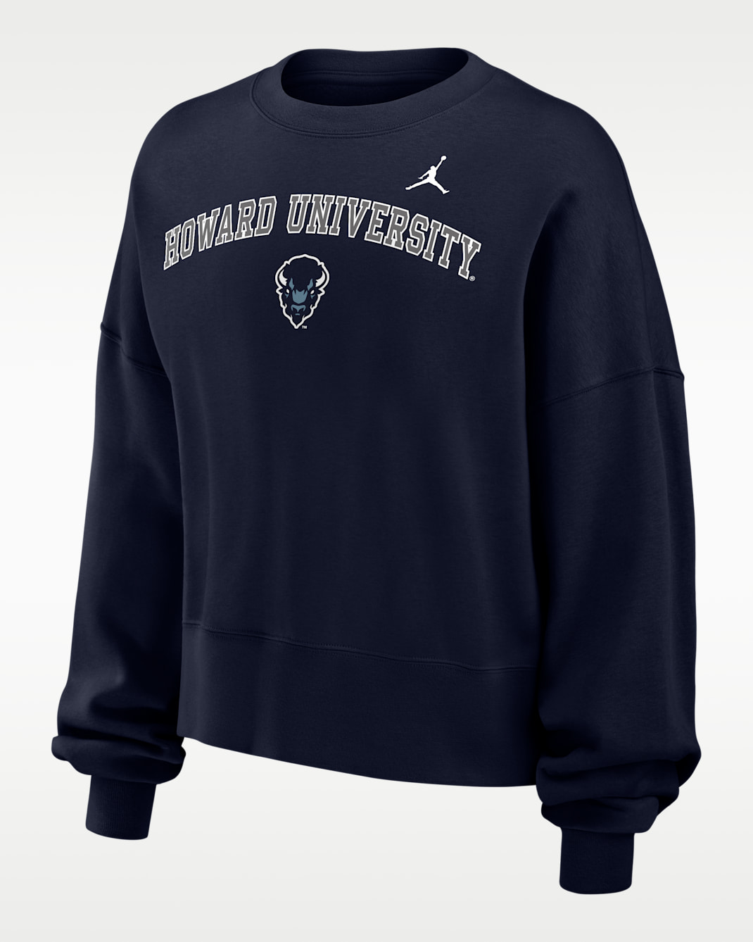 Nike College (Howard University) Women's Phoenix Fleece Crewneck Sweatshirt - College Navy