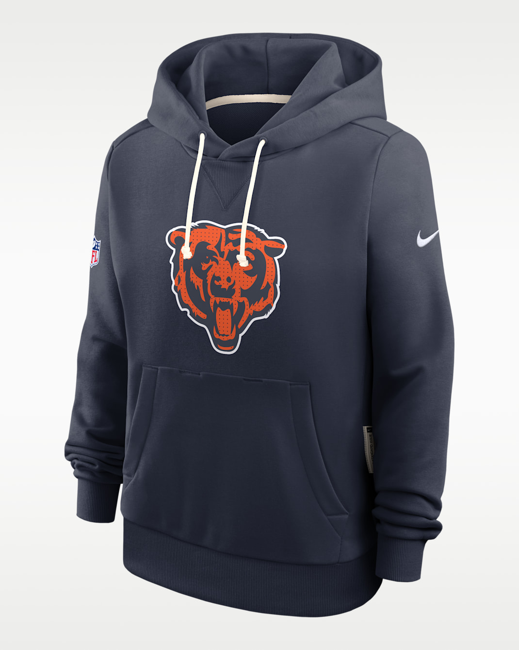 Chicago Bears Sideline Women's Nike Dri-FIT NFL Pullover Hoodie - Navy