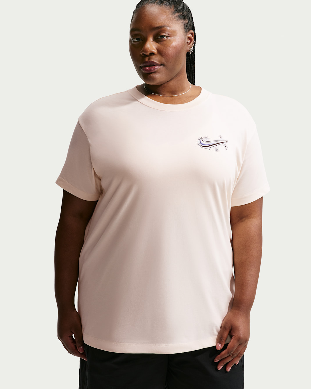 Nike Sportswear Classic Women's Oversized T-Shirt (Plus Size) - Chalk