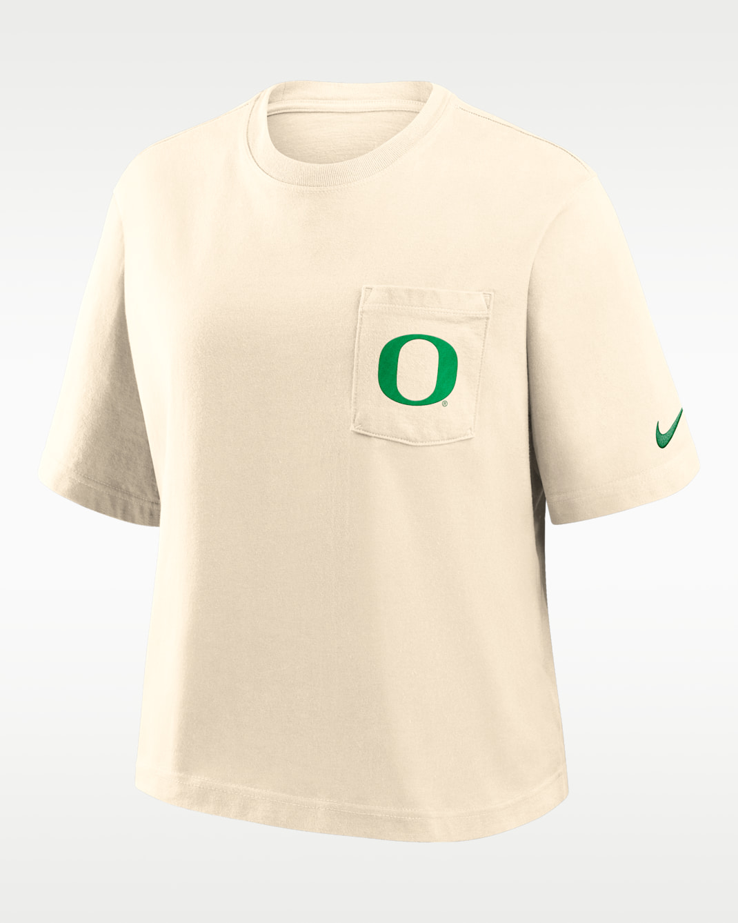 Oregon Pocket Boxy Women's Nike College T-Shirt - Natural