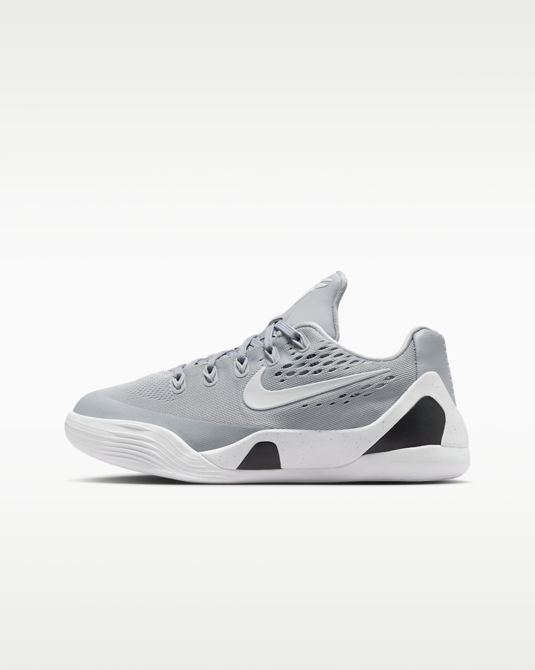 รองเท้าบาสเก็ตบอลเด็กโต Kobe IX - Wolf Grey/ขาว