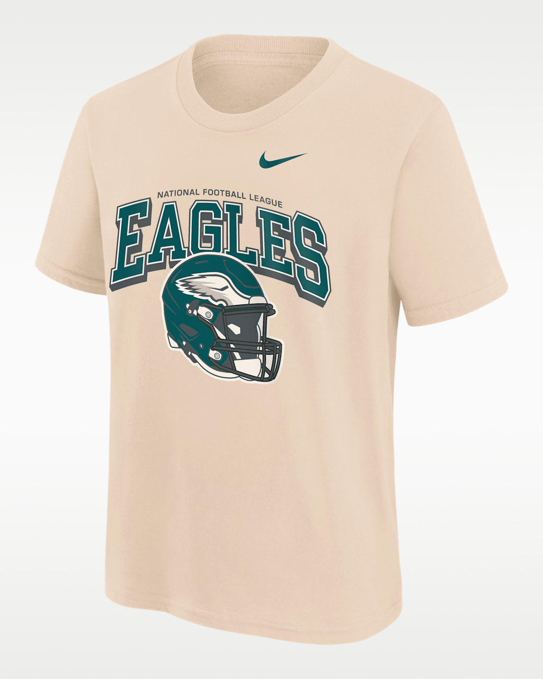 Philadelphia Eagles Vintage Mod Easy Lane Big Kids' Nike NFL Short-Sleeve T-Shirt - Natural
