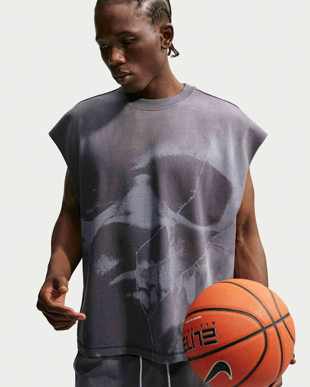 Playera sin mangas de básquetbol Dri-FIT para hombre Ja Standard Issue - Negro