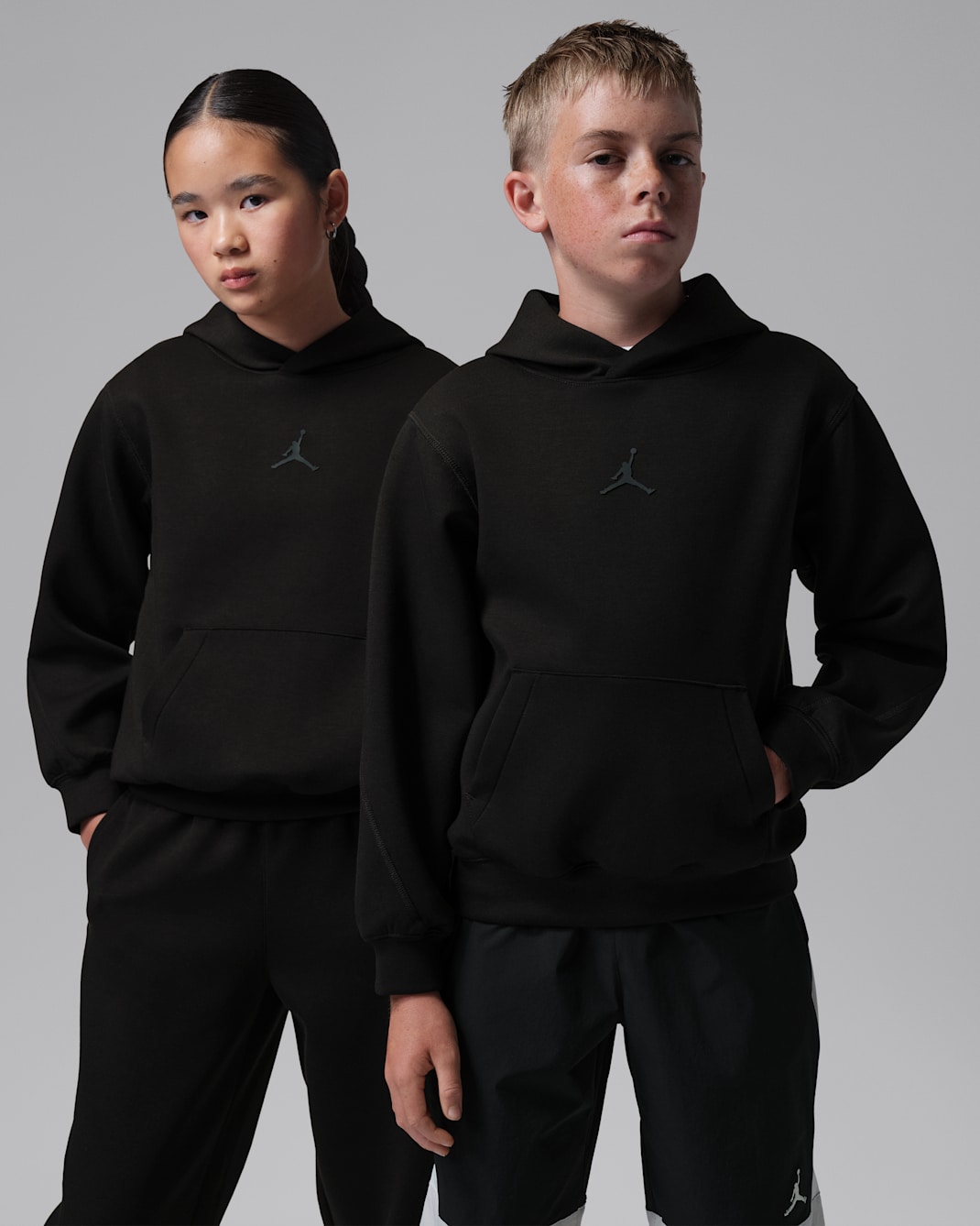 Jordan Sport Big Kids' Therma-FIT Pullover Hoodie - Black