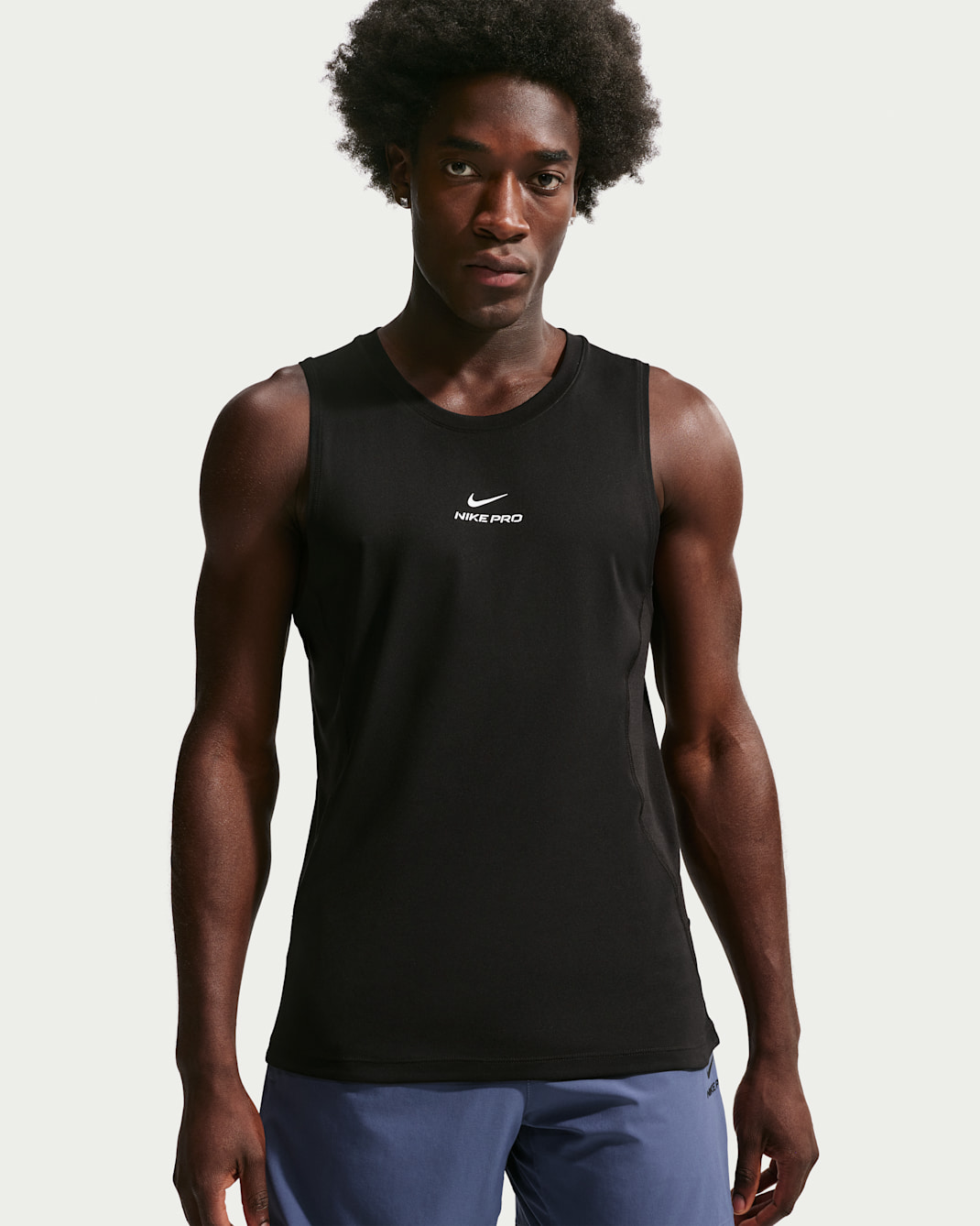 Nike Pro Men's Dri-FIT Training Tank - Black/White
