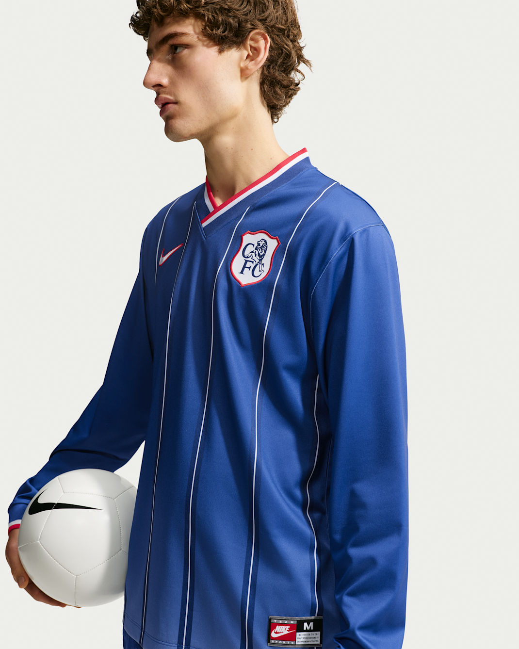 Tercera equipación Energy Chelsea FC Camiseta de fútbol de manga larga Nike Dri-FIT - Hombre - Rush Blue/Global Red/Blanco