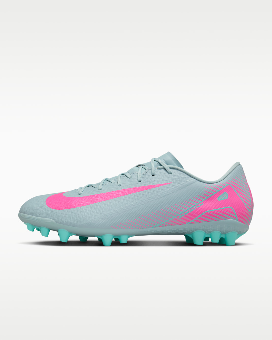 Chaussure de foot à crampons basse pour terrain synthétique Nike Mercurial Vapor 16 Academy - Ocean Cube/Pink Blast